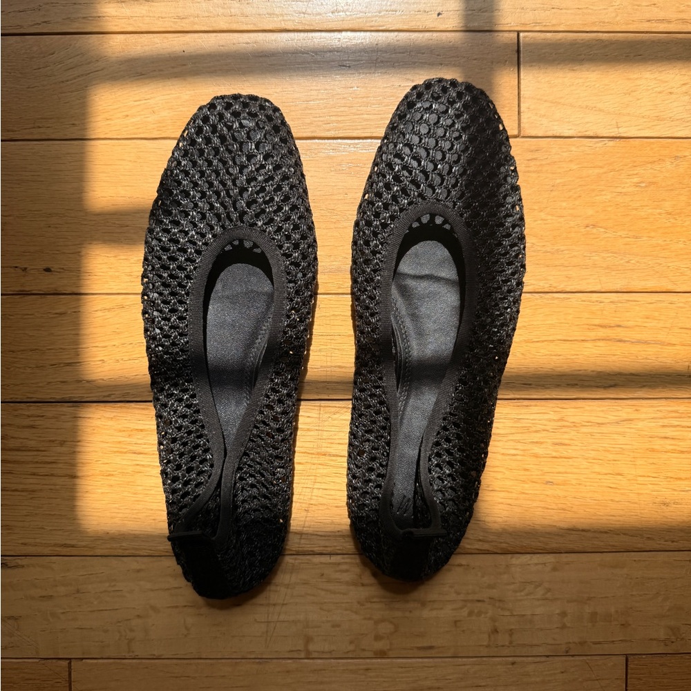 H&M Black Mesh Flats